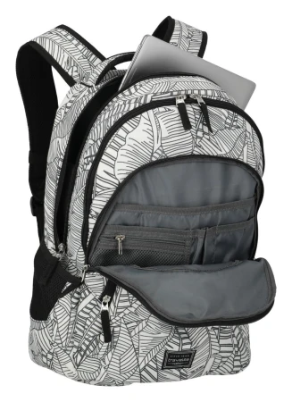 Travelite Basics Backpack Print bílý batoh na notebook