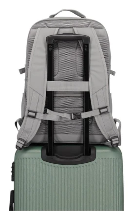 Travelite Basics světle šedý batoh na notebook