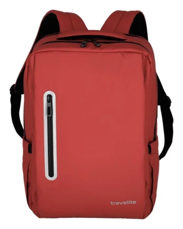 Travelite Basics Boxy backpack Red batoh Travelite Basics Boxy backpack Red batoh