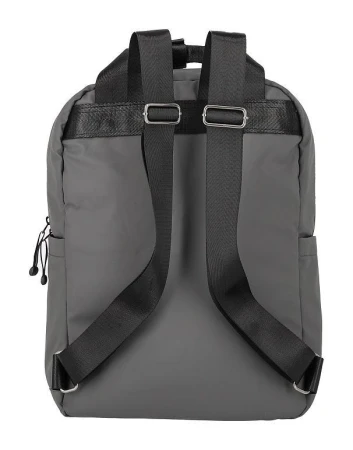Travelite Basics Canvas šedý městský batoh