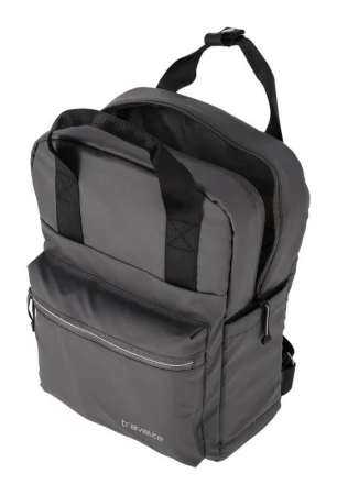 Travelite Basics Canvas šedý městský batoh