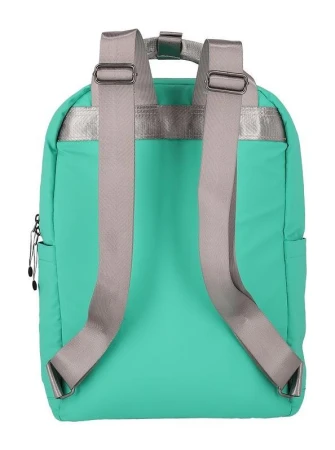 Travelite Basics Canvas Backpack zelený městský batoh