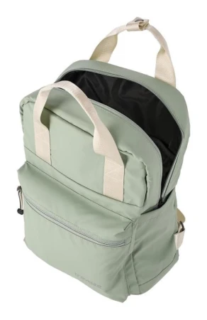 Travelite Basics Canvas Backpack světle zelený městský batoh