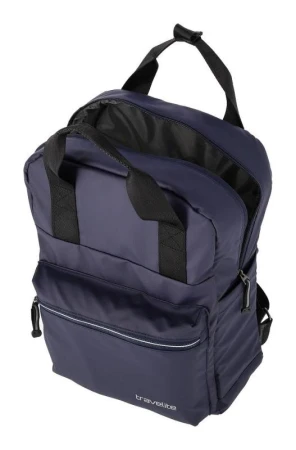 Travelite Basics Canvas tmavě modrý městský batoh