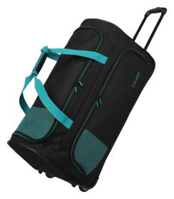Travelite Basics Fresh Wheeled duffle L Black/petrol