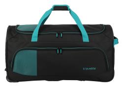 Travelite Basics Fresh Wheeled duffle L Black/petrol