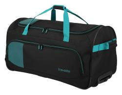 Travelite Basics Fresh Wheeled duffle L Black/petrol