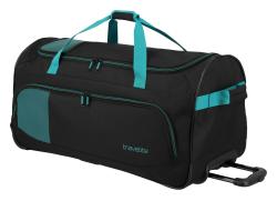 Travelite Basics Fresh Wheeled duffle L Black/petrol