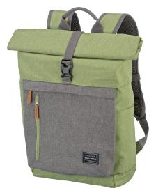 Travelite Basics Roll-up Backpack Green/Grey batoh Travelite Basics Roll-up Backpack Green/Grey batoh