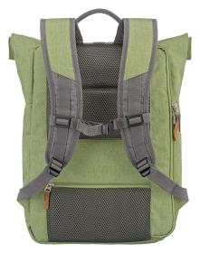 Travelite Basics Roll-up Backpack Green/Grey batoh
