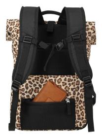 Travelite Basics Rollup Backpack Leopard batoh