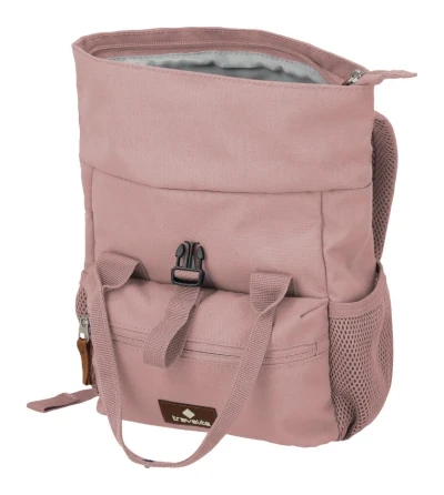 Travelite Basics Short Handle Mini Smoky Rose starorůžový městský batoh