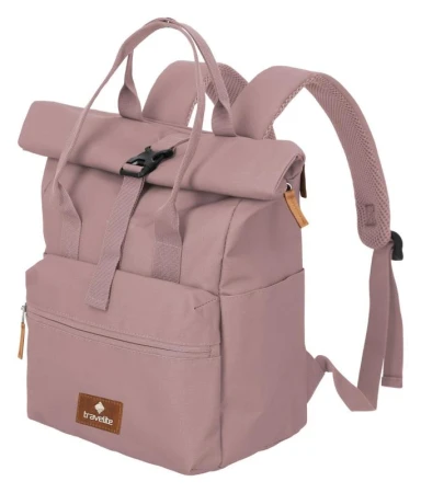 Travelite Basics Short Handle Roll-up Smoky rose batoh