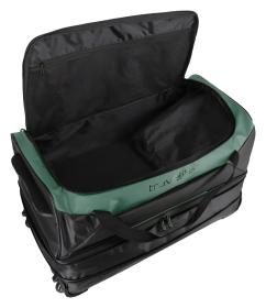 Travelite Basics Wheeled Duffle exp. Black/green taška