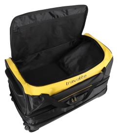 Travelite Basics Wheeled Duffle exp. Black/yellow taška