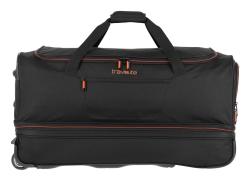 Travelite Basics Wheeled duffle L Black/orange taška