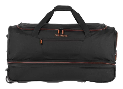 Travelite Basics Wheeled duffle L Black/orange taška