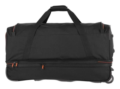Travelite Basics Wheeled duffle L Black/orange taška