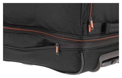 Travelite Basics Wheeled duffle L Black/orange taška