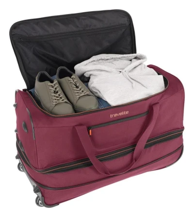 Travelite Basics Wheeled duffle L Bordeaux taška