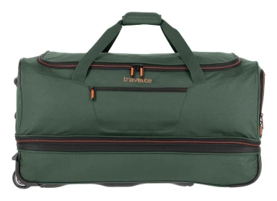 Travelite Basics Wheeled duffle L Dark green taška