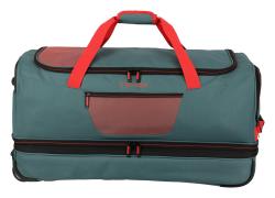 Travelite Basics Wheeled duffle L exp Green/orange