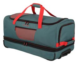 Travelite Basics Wheeled duffle L exp Green/orange