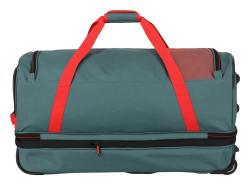 Travelite Basics Wheeled duffle L exp Green/orange