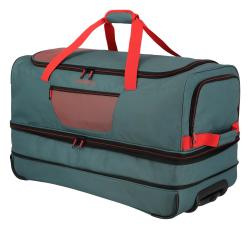 Travelite Basics Wheeled duffle L exp Green/orange