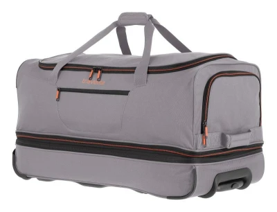Travelite Basics Wheeled duffle L Grey/green taška