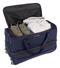 Travelite Basics Wheeled duffle L Navy/orange taška