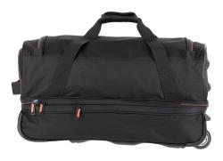 Travelite Basics Wheeled duffle S Black/orange taška