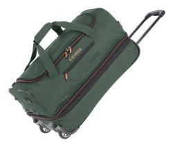 Travelite Basics Wheeled duffle S Dark green taška Travelite Basics Wheeled duffle S Dark green taška