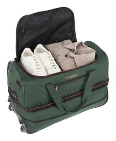 Travelite Basics Wheeled duffle S Dark green taška