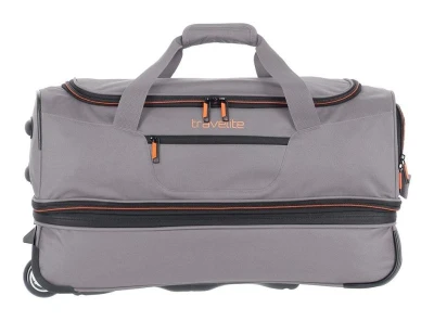 Travelite Basics Wheeled duffle S Grey/green taška