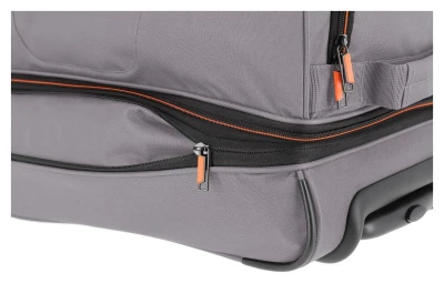Travelite Basics Wheeled duffle S Grey/green taška
