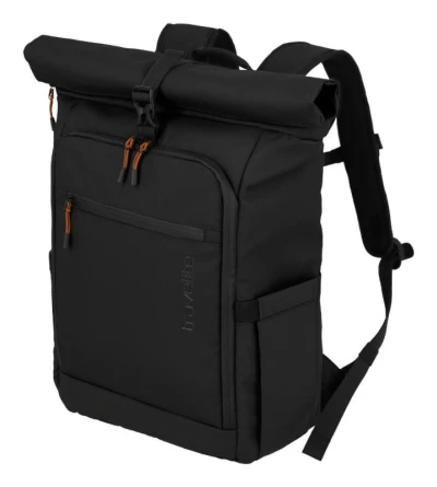 Travelite Briize Backpack M Roll-Up Black batoh