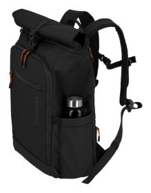 Travelite Briize Backpack M Roll-Up Black batoh