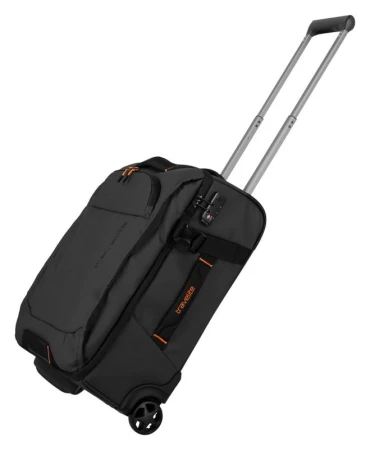 Travelite Briize Wheeled duffle S Black + kosmetická taštička zdarma