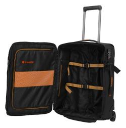 Travelite Briize Wheeled duffle S Black + kosmetická taštička zdarma
