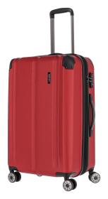 Travelite City 4w M Red kufor + menovka na kufor