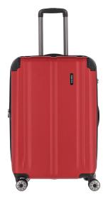 Travelite City 4w M Red kufr + jmenovka na kufr