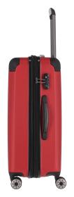 Travelite City 4w M Red kufr + jmenovka na kufr