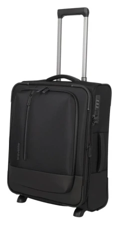Travelite Crosslite 5.0 2w S exp. Black kufr + kosmetická taštička zdarma Travelite Crosslite 5.0 2w S exp. Black kufr + kosmetická taštička zdarma