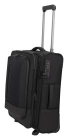 Travelite Crosslite 5.0 2w S exp. Black kufr + kosmetická taštička zdarma