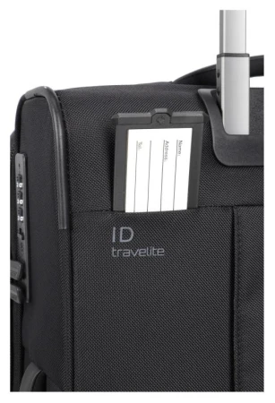 Travelite Crosslite 5.0 2w S exp. Black kufr + kosmetická taštička zdarma