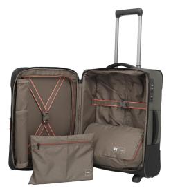 Travelite Crosslite 5.0 2w S exp. Dark Olive kufr + kosmetická taštička zdarma