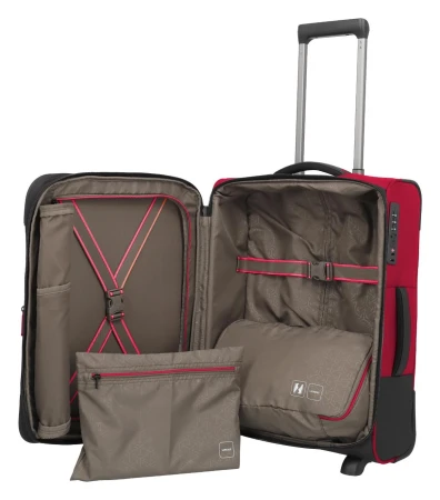 Travelite Crosslite 5.0 2w S exp. červený kabinový kufr