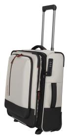 Travelite Crosslite 5.0 2w S exp. White Sand kufr + kosmetická taštička zdarma