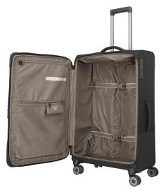 Travelite Crosslite 5.0 L Black kufr + kosmetická taštička zdarma